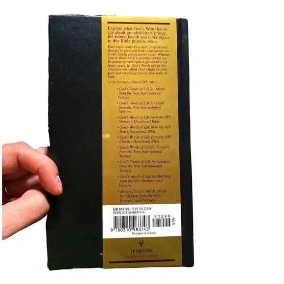 God's Words of Life for Grandparents Hardcover Devotional Book 2001 - Picture 3 of 3